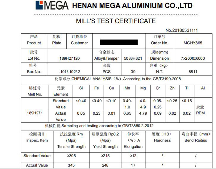 5083 h32 aluminium sheet plate